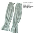 thumbnail image 7 of Eoperou 1 Pair Thin See-through Loose Cuffs Pleated Arm Sleeves Outdoor Driving Loose Arm Covers Cycling Supplies, 7 of 7