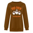 thumbnail image 4 of VBARHMQRT Sweat à Capuche pour Femmes Zip Imprimé Manches Longues Léger Col Rond Pull Graphique Blouses Amples, 4 of 4