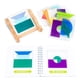 thumbnail image 4 of Rompecabezas de bloques de patrones de madera perfecl rompecabezas educativo de formas de Tangram, 4 of 8