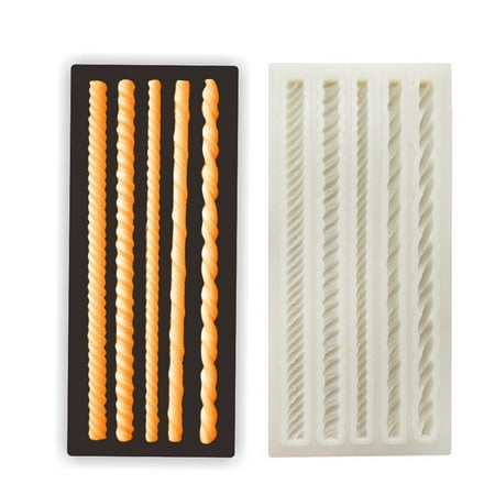 

FANJIE Rope Silicone Mold Chocolate Cake Sugarcraft Fondant Lace Mould Cake Decor Tools