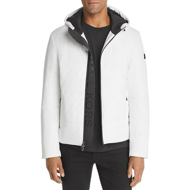 Lager retort Fejde Michael Kors WHITE Kors X Tech Hooded Travel Jacket, US Medium - Walmart.com