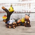 thumbnail image 4 of Juego de 4 piezas de resina para jardín, patio, decoración de aves de alta simulación, adorno animal, 4 of 12