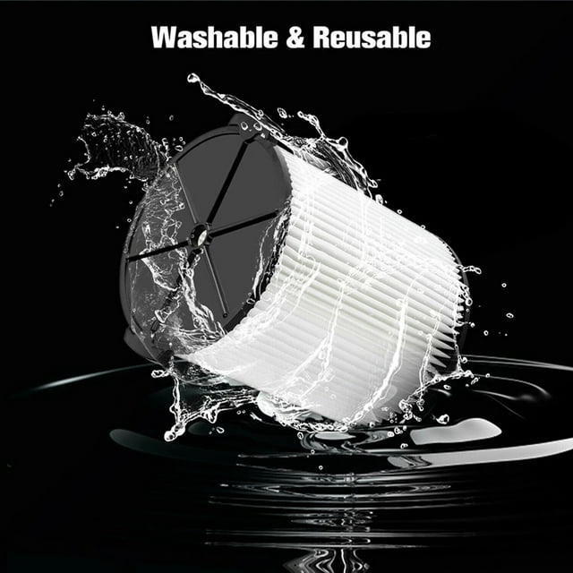 Standard Wet/Dry Vac HEPA Filter Replacement Washable for VF4000 Vac 5-20 Gallons Vacuum Cleaner Filter