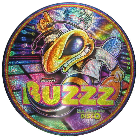 Discraft Full Foil Sparkle Prism SuperColor Disco ESP Buzzz Midrange Golf Disc - 177-180g