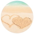 thumbnail image 5 of Together By the Sea is my Favorite Place to Be Hearts 2.75 x 2.75 Absorbent Ceramic Car Coasters Pack of 2, 5 of 6