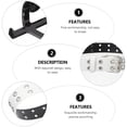 thumbnail image 4 of LABELEPH 1 Set Black Alloy Pu Erhu Waist Bracket Holder for Professional Performance Durable Standing Support, 4 of 8