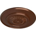 thumbnail image 3 of Ekena Millwork 23 1/2"OD x 2 3/4"P Floral Ceiling Medallion, Hand-Painted Copper Penny, 3 of 6
