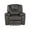 Charcoal Gray, variant on Steve Silver Katrine Charcoal Gray Faux Leather Manual Recliner with Sinuous Spring Construction