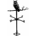 thumbnail image 1 of Decorative Owl Weathervane - Stainless Steel - Black, 1 of 5