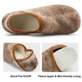 thumbnail image 2 of Barerun Men's & Women's Cozy Memory Foam Slip-On House Shoes Brown, 2 of 7