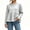 Gray, variant on Women's Long Sleeve Peplum Sweatshirt Crew Neck Ruffle Cuff Casual Babydoll Top