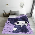 thumbnail image 6 of Sanrio Kuromi Throw Blanket Soft Plush Cozy Sofa Blanket Lightweight Fleece Blankets for Sofa Bed Travel 40"x30", 6 of 8