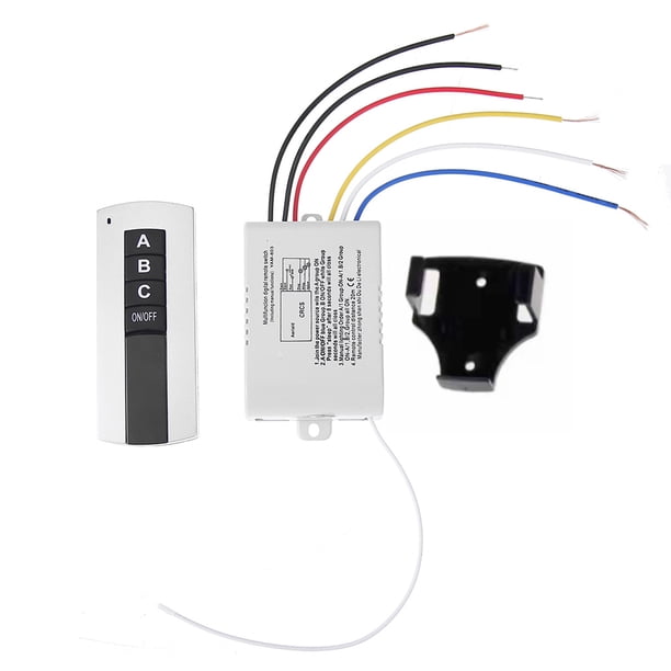 Btafrte Transmisor Receptor Interruptor Control Remoto Lámpara Inalámbrica 220 V (3 Relés)