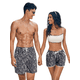 thumbnail image 1 of SET DE 2 SHORT EN PAREJA TRAJES DE BAÑO HOMBRE Y MUJER UNITALLA, 1 of 5