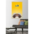thumbnail image 2 of NFL Los Angeles Rams - S. Preston Mascot Rampage Wall Poster with Wooden Magnetic Frame, 22.375" x 34", 2 of 3
