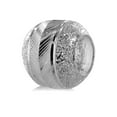 Pacific Charms Silver Plated Crystal Bead Sparkling Laser cut Bead