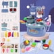thumbnail image 2 of Kitchen Toys Plastic Pretend Food Playset Fruits Vegetables Toys for Children Kids Blue, 2 of 3