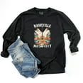 thumbnail image 3 of Nashville Music City Guitar Grunge - Womens Garment Dyed Long Sleeve, 3 of 8