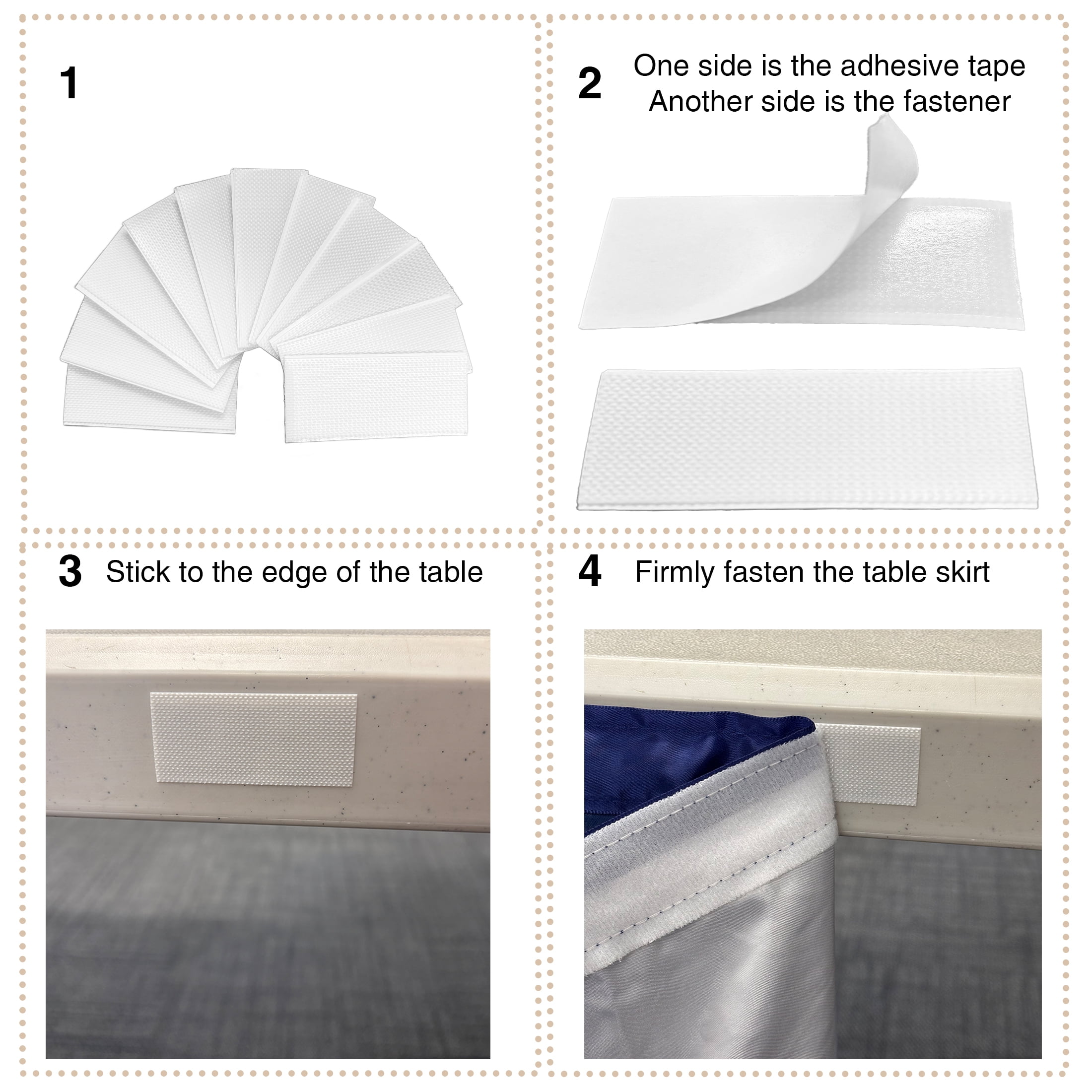 (10 pack) RTC Group 100% Polyester Tulle Ruffle Table Skirt Cover 6ft, 72 x 30 - Birthday Parties, Wedding, Party Decorations, Patriotic