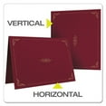thumbnail image 4 of "Certificate Holder, 11.25 x 8.75, Burgundy, 5/Pack | Bundle of 10 Packs", 4 of 6