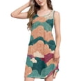 thumbnail image 2 of Women's Casual Sleeveless All Over Print Dress Loose A Line Flowy Dresses with Pockets Colorful and Beautiful Clouds L, 2 of 8