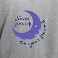 thumbnail image 3 of CafePress - NEVER GIVE UP ON DREAMS Hoodie - Pullover Hoodie, Hooded Sweatshirt, 3 of 4