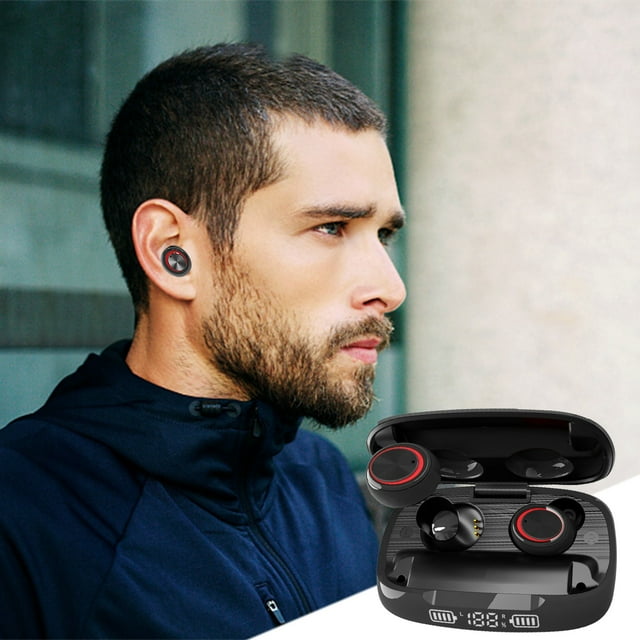 Auriculares Intrauditivos Inalámbricos Xihbxyly BT5.0 Estéreo Deportivos Banco de Energía