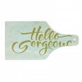 thumbnail image 1 of Hello Gorgeous Cutting Board, Calligraphy Words Brush Lettering on Graphic Sprayed Color, Decorative Tempered Glass Cutting and Serving Board, in 3 Sizes, by Ambesonne, 1 of 2