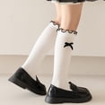 thumbnail image 7 of Girls Knee High Socks with Bows Soft Cotton, School Uniform Long Socks*1pc, 7 of 7