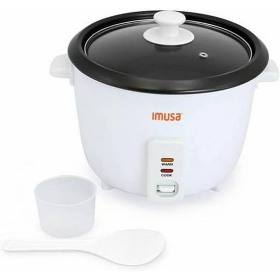 IMUSA USA GAU-00012 Electric NonStick Rice Cooker 5-Cup (Uncooked) 10-Cup (Cooked), White