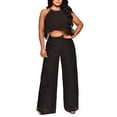 thumbnail image 1 of Puntoco Conjunto de gasa de pantalones casuales sin mangas de dos piezas sueltos para mujer Puntoco Puntoco-5009, 1 of 9