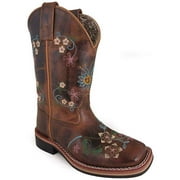 Smoky Mountain Girl's Floralie Brown Leather Western Boots 3843