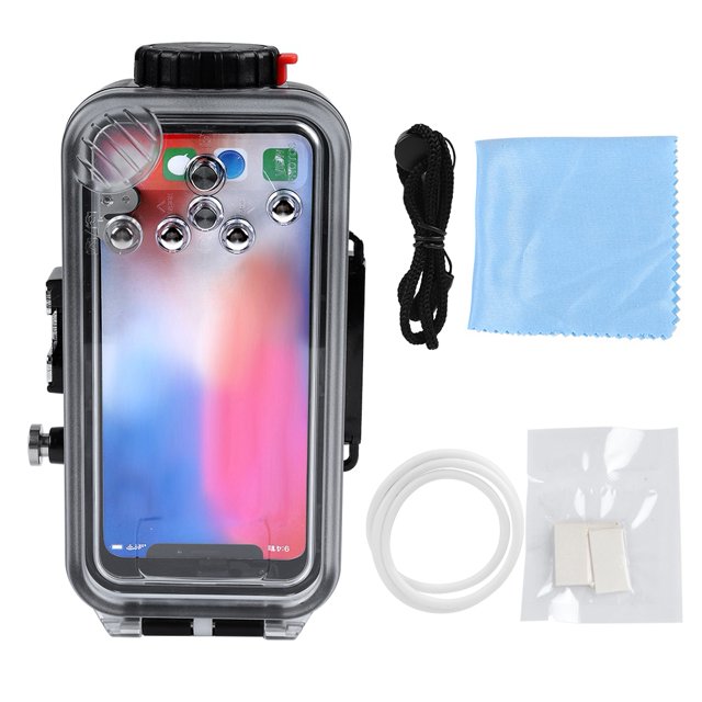 Carcasa de buceo para iPhone, carcasa subacuática impermeable de 60 m, carcasa subacuática para teléfono, durabilidad probada en el tiempo