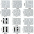 thumbnail image 5 of Litake 12Pcs Silicone Earring Mold Silicone Resin Jewelry Molds Set Oval Hexagonal Earrings Epoxy Resin Pendant Molds for Women Girls, 5 of 7