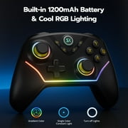 ISHAKO PC Controller, with 1000Hz Polling Rate, Hall Effect Joystick and Trigger, Controller for PC, Android/iOS/Mac/Steam
