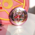 thumbnail image 4 of Espejo de maquillaje portátil HUOGUO Crystal Star de doble cara rosa, 4 of 5