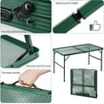 thumbnail image 4 of Folding Table, Easy for Storage, Compact and Portable Picnic Table for Grill, Outdoor Camping, Garden, Patio, Dining, BBQ, Party, Market, 4Ft (Large, Green), 4 of 15
