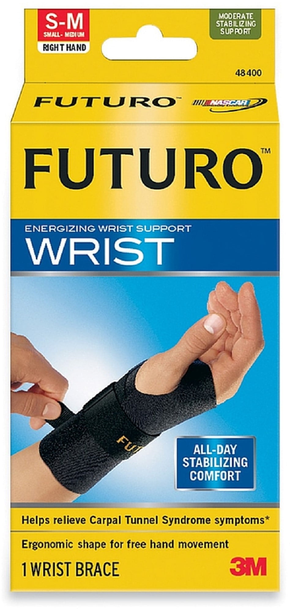 FUTURO Right-Hand Small/Medium Wrist Support - Black - 1 Pack FUTURO Right-Hand Small/Medium Wrist Support - Black - 1 Pack