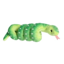 Aurora - Small Snake - Wrist Wranglers Emerald Tree Boa - Playful Stuffed Animal