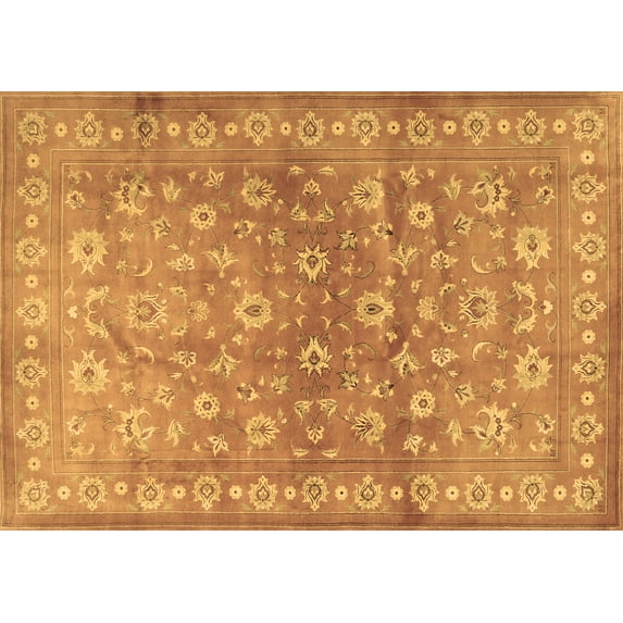 Ahgly Company Indoor Rectangle Persian Brown Traditional Area Rugs, 8' x 10'