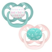 Dr. Brown - 2Pk Advantage Pacifiers, Stage 2, Pink Airplanes, Unisex