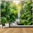 thumbnail image 6 of Forest Tapestry Green Landscape Wall Tapestry, Nature tapestries for Bedroom Ceiling Tapestries Wall Hanging for Bedroom Living Room Wall Decor Forest 30"x40", 6 of 7