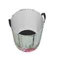 thumbnail image 3 of Goofa Vintage Wood with Floral Printed Circular Hamper,Laundry Basket with Handles,Storage Baskets Foldable,Large Capacity Laundry Hamper-Medium, 3 of 8