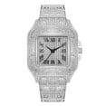 thumbnail image 1 of Reloj de cuarzo de moda de negocios para mujer, reloj de traje con cinturón de acero y diamantes, entrega de una sola pieza, 1 of 2