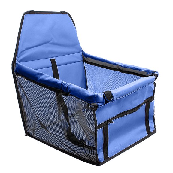 Dog Car Seat - Easy Install Waterproof Pet Booster Seat - for Small Dogs & Cats under 5kg - with Storage Pockets - Secure & Comfortable for Car Travel