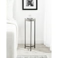 Kate and Laurel Aguilar Modern Drink Table, 9 x 9 x 23, Gray Gunmetal ...
