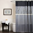 thumbnail image 1 of Lush Decor Cocoa Flower Shower Curtain, 1 of 2