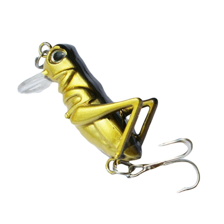 Biplut Fishing Lure Lifelike Anti-corrosion ABS Grasshopper Shape Lures for  Fishing (Style 4) 
