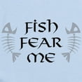 thumbnail image 2 of CafePress - Fish Fear Me Infant Bodysuit - Baby Light Bodysuit, Size Newborn - 24 Months, 2 of 4