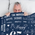thumbnail image 4 of LHSHID 65th Birthday Gifts for Men Men 65th Birthday Decorations 65 Years Old Happy Birthday Blanket Birthday Gifts Ideas for Dad Husband Grandpa Soft Blanket 60"x80", 4 of 7